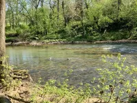 Riverfront fishing and floating getaway
