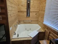 Private Oasis with Fire Pit and Jetted Tub - Charming Cozy Cabin Hotels in Township 1