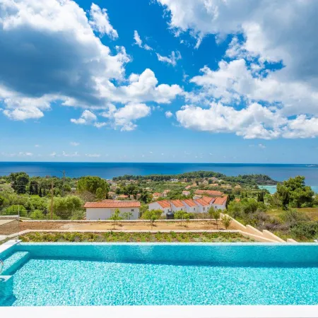 Villa Lassi Fos Large Private Pool Walk to Beach Sea Views A C Wifi - 3056