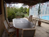 Bastide overlooking the Luberon and shelter on pool for 10/11 pers 1120/2200 € / week