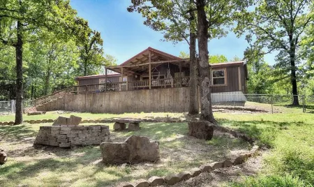 Accommodating up to 12 people w/3 bedrooms, 2 bathrooms & a super-sized firepit.