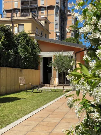 Two-room apartment with private garden 4 km from Marmore Falls.