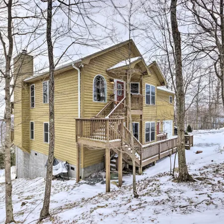 Family Home w/ Decks & Sunset Views in Beech Mtn!