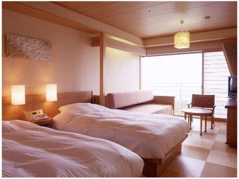 호텔 나가시마 외관 및 주변 온천 풍경