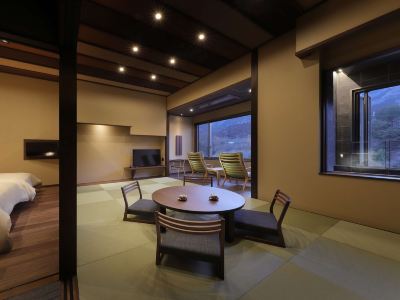 和洋折衷スタイルルーム 温泉付き室内 静寂とまごころの宿　七重八重の写真