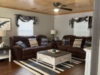 Cabin near boat ramp at Sardis Lake