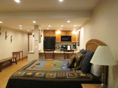 Cozy studio on Copper Moutain only 100 yards to the Super Bee.  Pet Friendly!