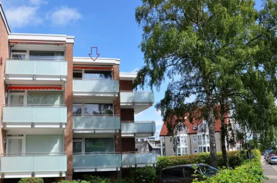 Sunny 2 room apartment near the beach with balcony and partial sea view