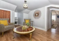 A 1 bedroom 1 futon1 bath upstairs of The HH & downstairs is separate  to rent.