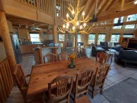 Ski-in Ski-Out Log Home - Right on Headin' Home Ski Run/Bike Tr w/ Hot Tub