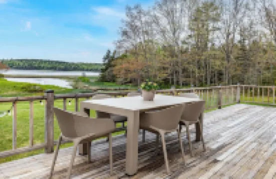 4-Season Waterfront Oasis Acadia with Hot Tub