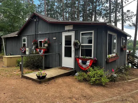 Cozy vintage cabin on a private lake in the Northwoods.