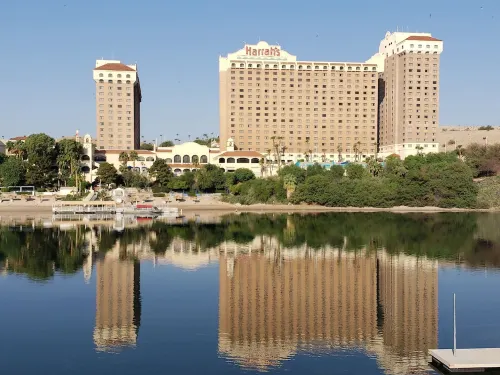 Riverfront house with casino view