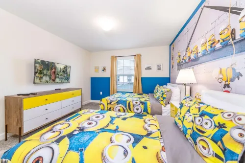 테마 침실과 개인 수영장이 있는 매직 빌라