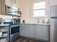 Spacious Living Area and Cozy Outdoor Space - Charming Industrial Retreat