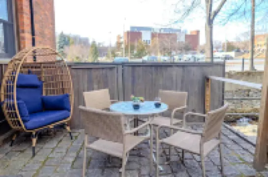 Private Patio and Historic Loft Feel - Charming Foundry Retreat