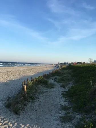 Cottage with fireplace, near the beach, dogs welcome, kitchen is new, fenced Отели в г. Дамп