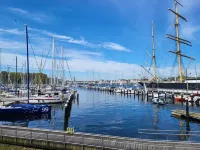 Apartment in Travemünde with a central location, terrace and beach chair