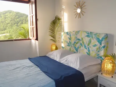 Up there in the garden - Villa with sea and mountain views - Deshaies