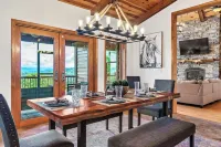 Game Rooms + Views: Spacious Mtn Cabin in Murphy! - balcony