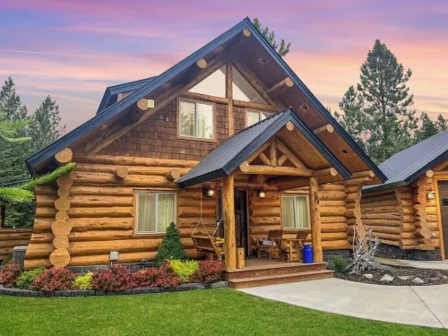 LOG HOME new built- 4bds-3 levels-golf nearby