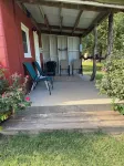 Guest house lodge is located at the edge of the Broken B Bar Ranch.