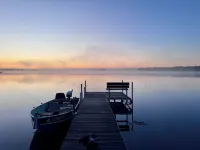 Cozy Cabin on Little Moose Lake & Snowmobile Trail