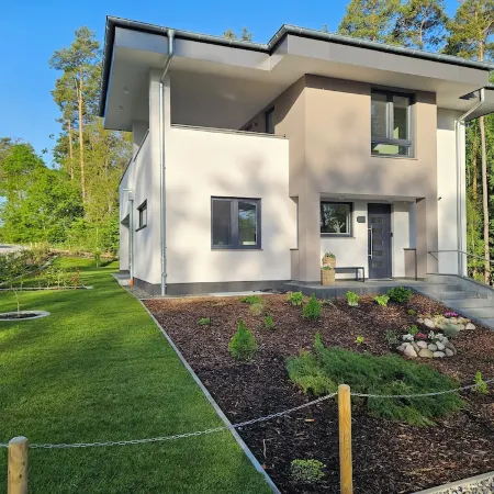Lychensee villa with lake view, conservatory, fireplace and sauna
