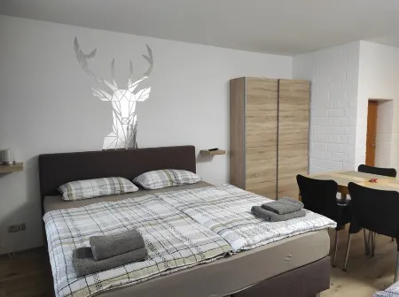 Vacation apartment in Sankt Englmar with balcony and view over the Bavarian Forest