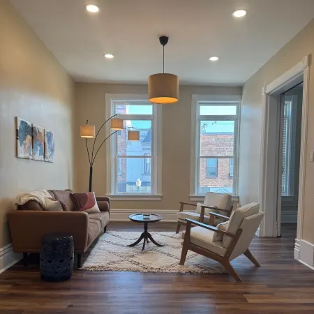 Charming Downtown Apartment with Bluff Views in Historic Decorah.