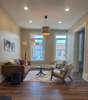 Charming Downtown Apartment with Bluff Views in Historic Decorah.