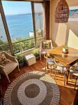 Apartment Concón with Sea View & Pool, 1BR, Torre Molinos 康孔住宿飯店