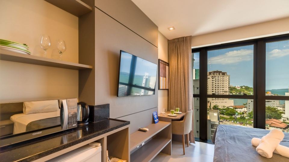 Mhfa Studios em Prédio Luxuoso Vista Mar