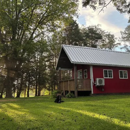 Peace & Simplicity in a Little Red Cabin on the Farm