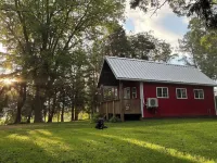 Peace & Simplicity in a Little Red Cabin on the Farm