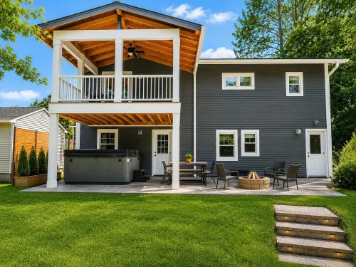 Second floor unit close to downtown Beulah & Crystal Lake for year-round fun! - 4-Star