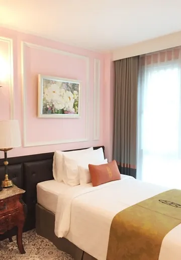 ห้องเตียงเดี่ยวพร้อมระเบียง