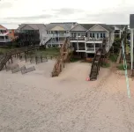 40 STEPS to the beach. 4bdrm home, dog friendly, decks, ocean views