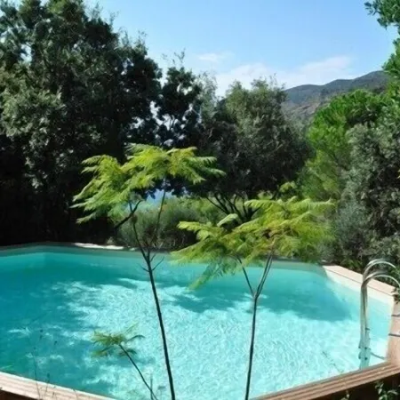 Villa with Dream Sea View, Private Land and Pool, Total Quietness