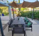 Private pool, spa, waterfall, firepit, BBQ, tennis, gym, hiking trails, casino