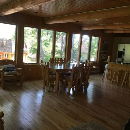 Brimley Beach home next to Brimley State Park