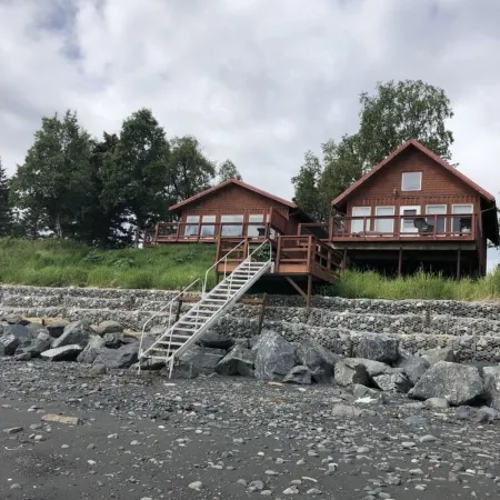 Beautiful Homer Beachside Cabins with room to park your boat