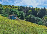 "Cozy Secluded Tiny House with Mountain Views, Short Walk from Parking"