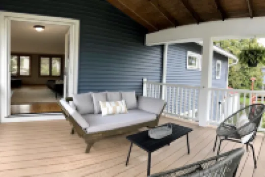 Second floor unit close to downtown Beulah & Crystal Lake for year-round fun!