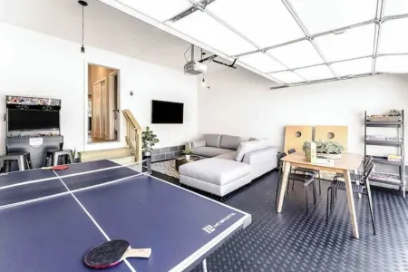 Modern Waterfront Home with Kayak, Firepit, Gameroom, Pool+Beaches, Dog & EV OK