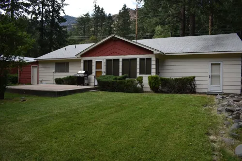 Tranquil, Nostalgic Riverfront Property on 1/2 acre on White Pass