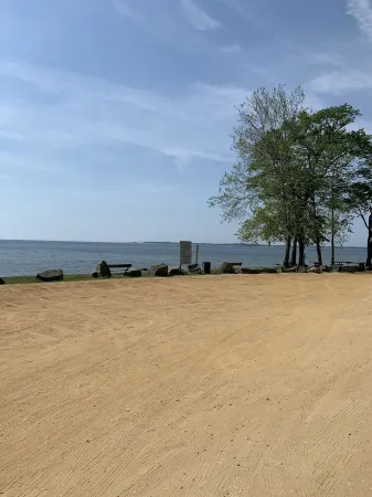 Bay view from Calvert Cliffs, Solomons Island & State Park nearby