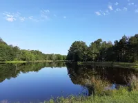 Cici's one bedroom cabin at Bluegill Lake Cabins