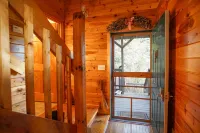 Cliffhanging Cabin over French Broad River between Hot Springs, NC and Gatlinburg Tn