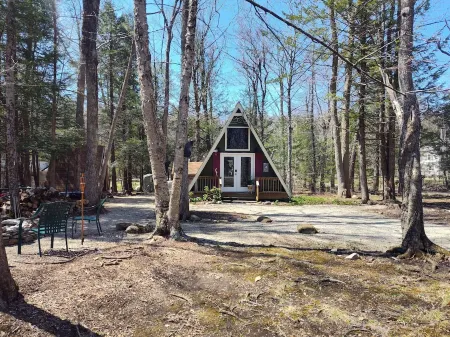 Dog Friendly A-Frame in the Berkshires! Hike/Ski Appalachian Tr. Walk to Lake!